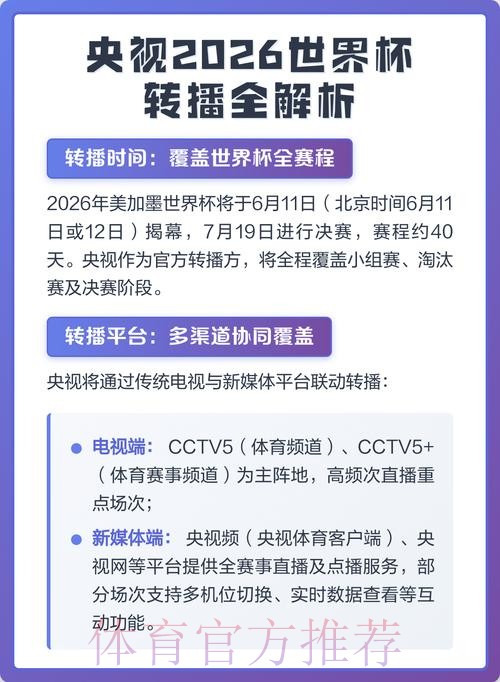 深度解析:2026世界杯直播全攻略 深度解析:2026世界杯直播全攻略